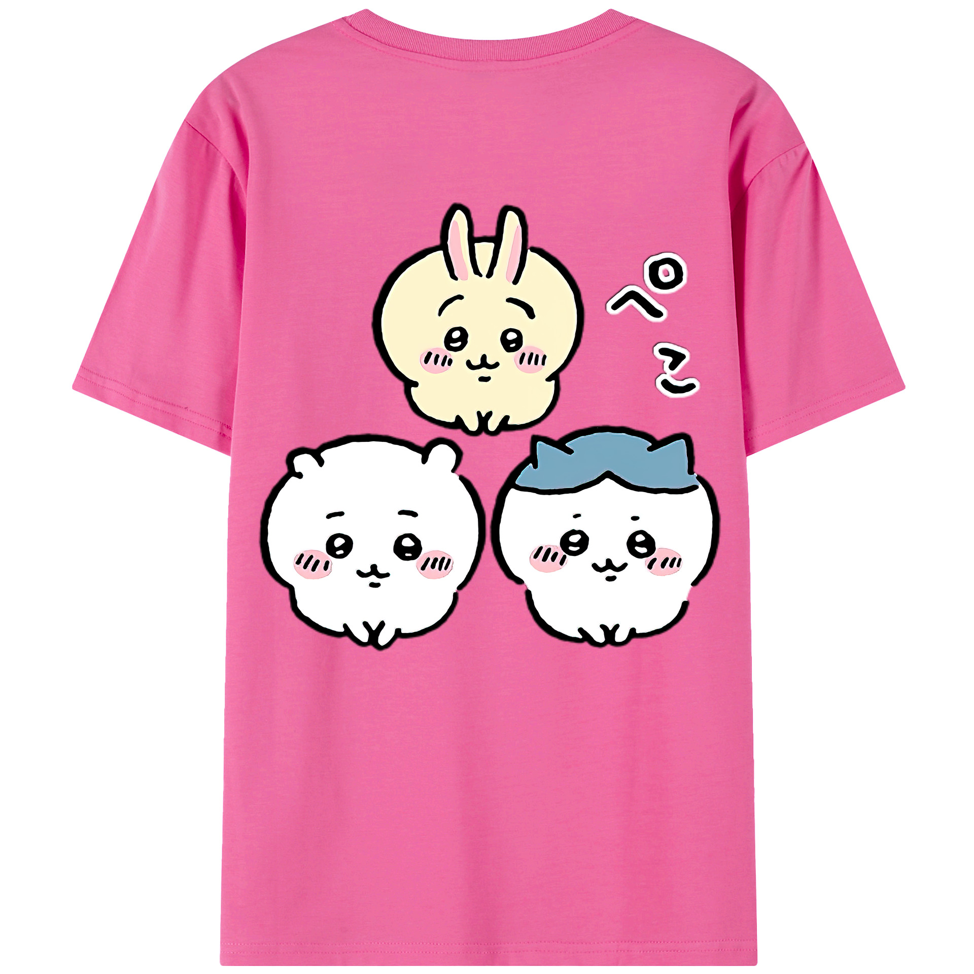 （画像用） ちいかわ うさぎ Chii-kawa usagi レディース半袖Tシャツ(バックプリント)